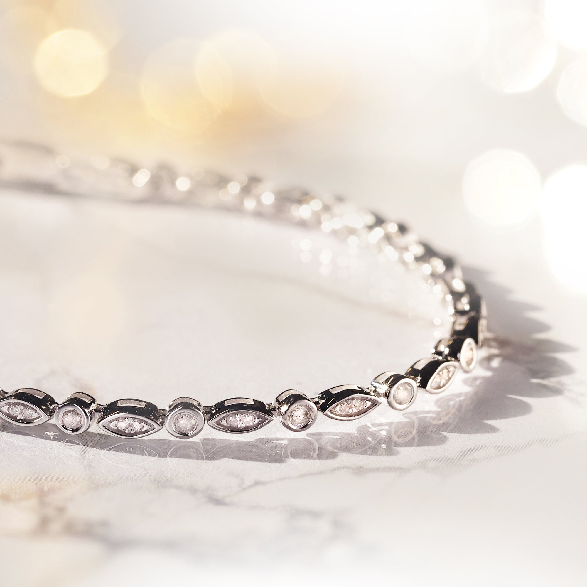 Bracelet "Ligne de Chance" Diamants 0,5/72