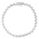 Bracelet "Toucher Droit Au Coeur" Diamants 0,5/165 - Or Blanc 375/1000