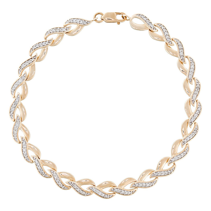 Bracelet Diamants 0,51/115 - Or Jaune 375/1000