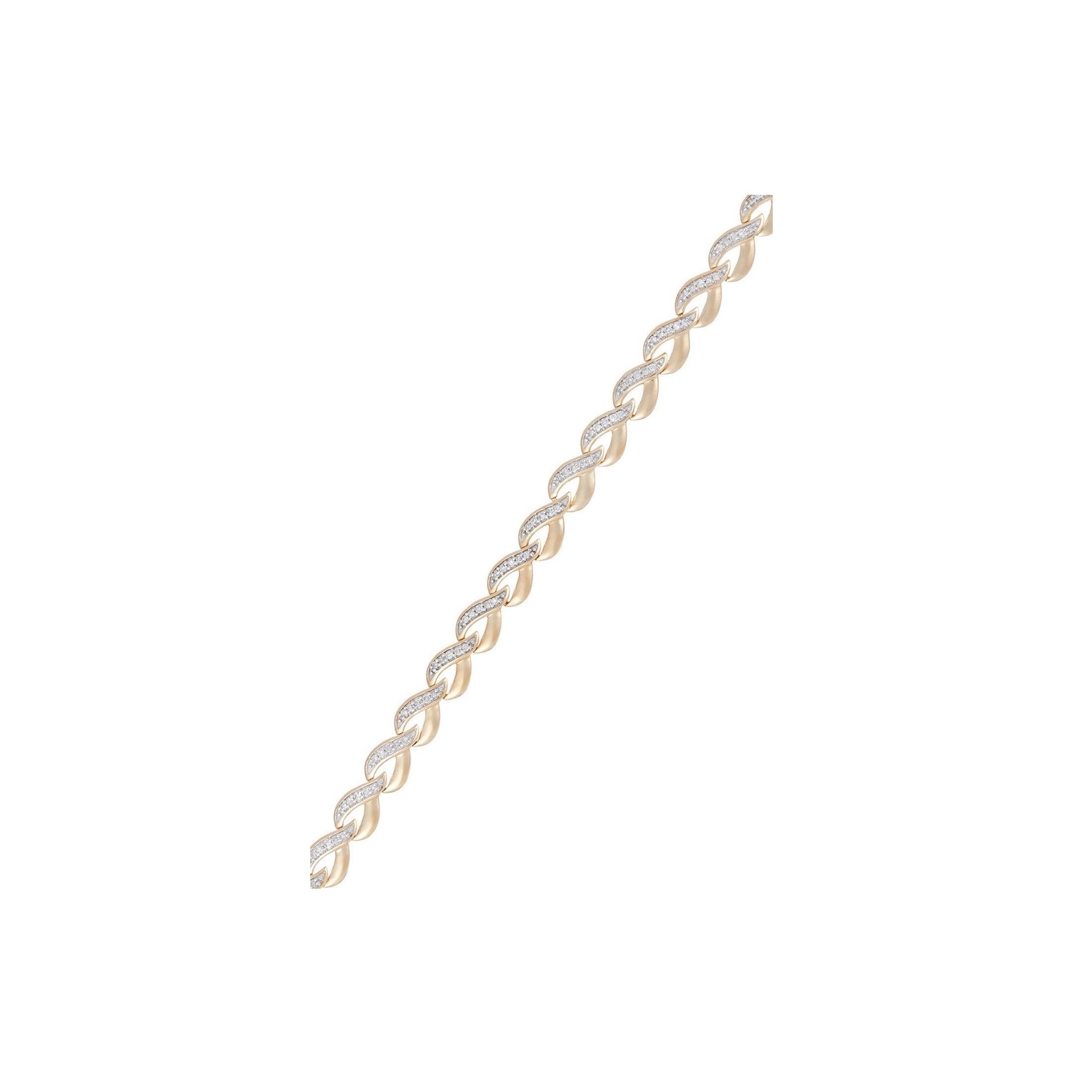 Bracelet Diamants 0,51/115 - Or Jaune 375/1000