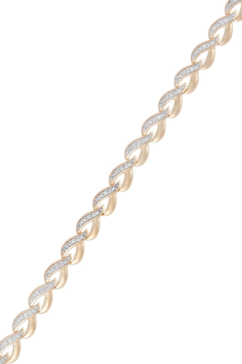 Bracelet Diamonds 0.51/115 - Yellow Gold 375/1000