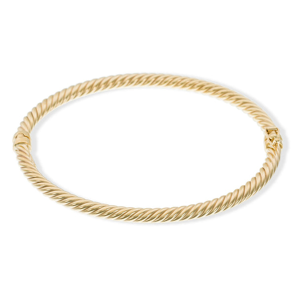“Torsade” bracelet 375/1000 yellow gold