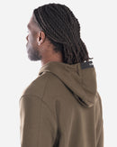 Sweatshirt à Capuche en Coton Brossé