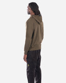 Sweatshirt à Capuche en Coton Brossé