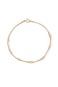 Bracelet "Eclat D'Amande" Or Jaune 375/1000 Et Zirconium