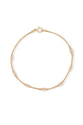 Pulsera “Eclat D’Amande” Oro amarillo 375/1000 y Circonio