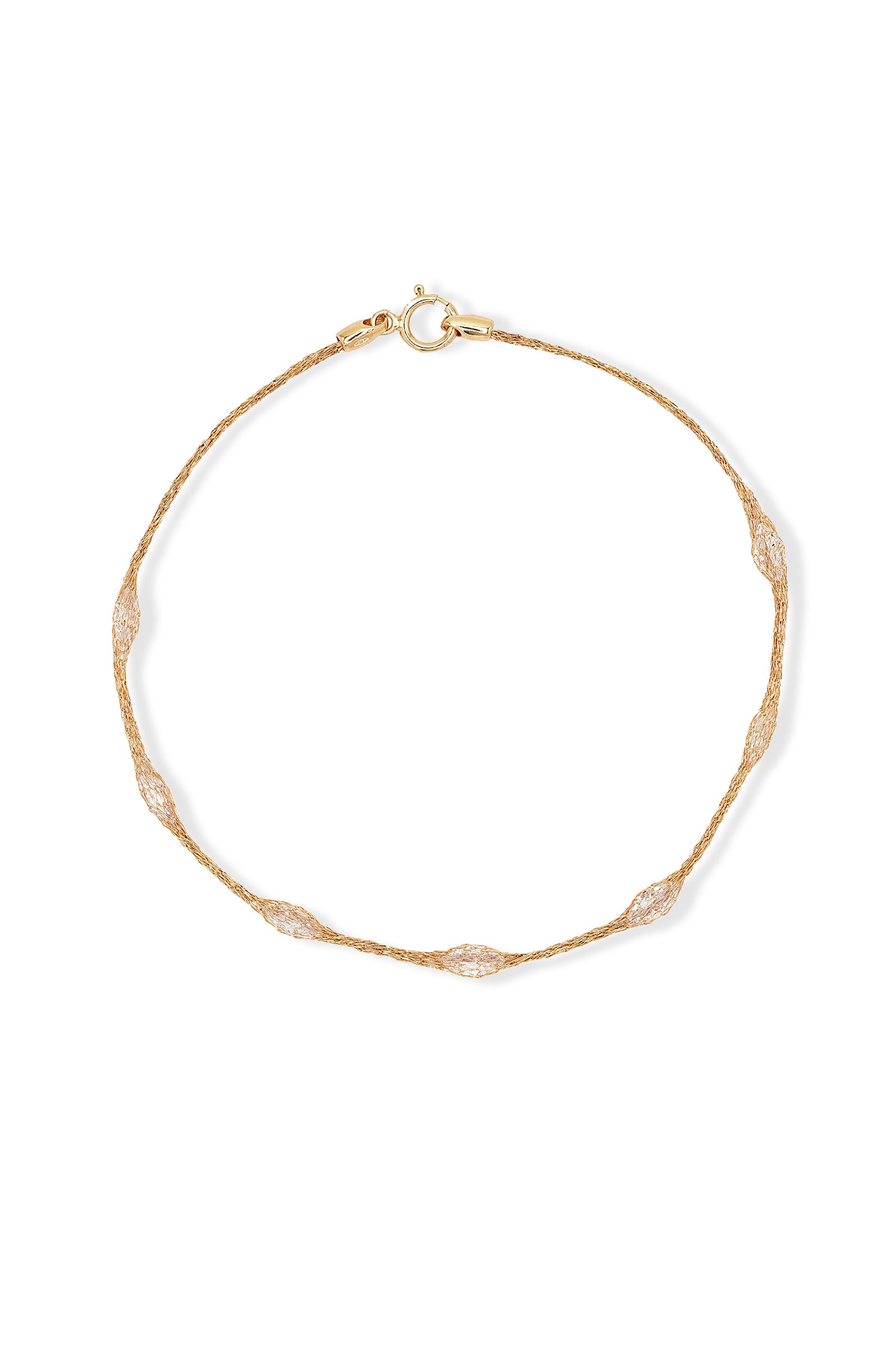Pulsera “Eclat D’Amande” Oro amarillo 375/1000 y Circonio