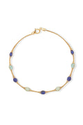 Bracelet "Constellation Ovale Lagon" Or Jaune 375/1000 et Zirconium