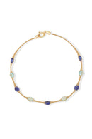 Bracelet "Constellation Ovale Lagon" Or Jaune 375/1000 et Zirconium