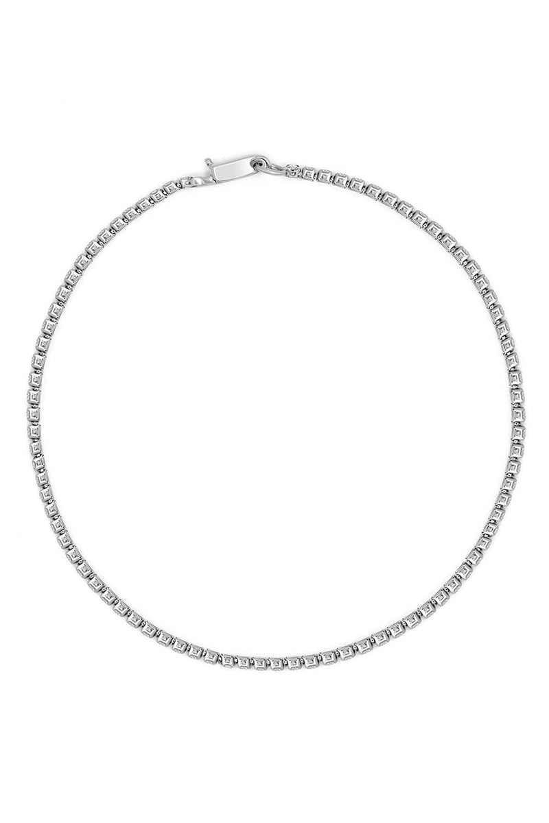 Bracelet"Sublime Rivière" Or Blanc 375/1000 D1,040/86 - Or Blanc 375/1000