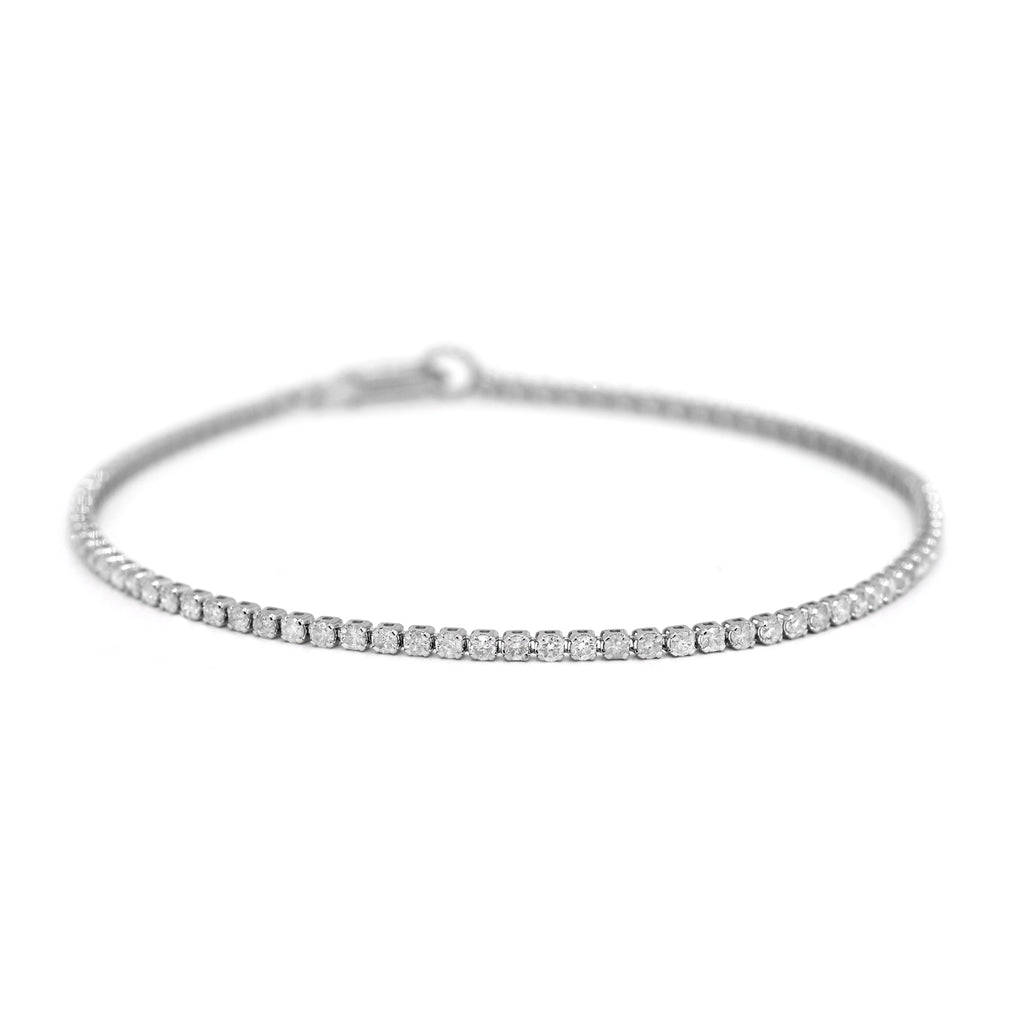 Bracelet"Sublime Rivière" Or Blanc 375/1000 D1,040/86