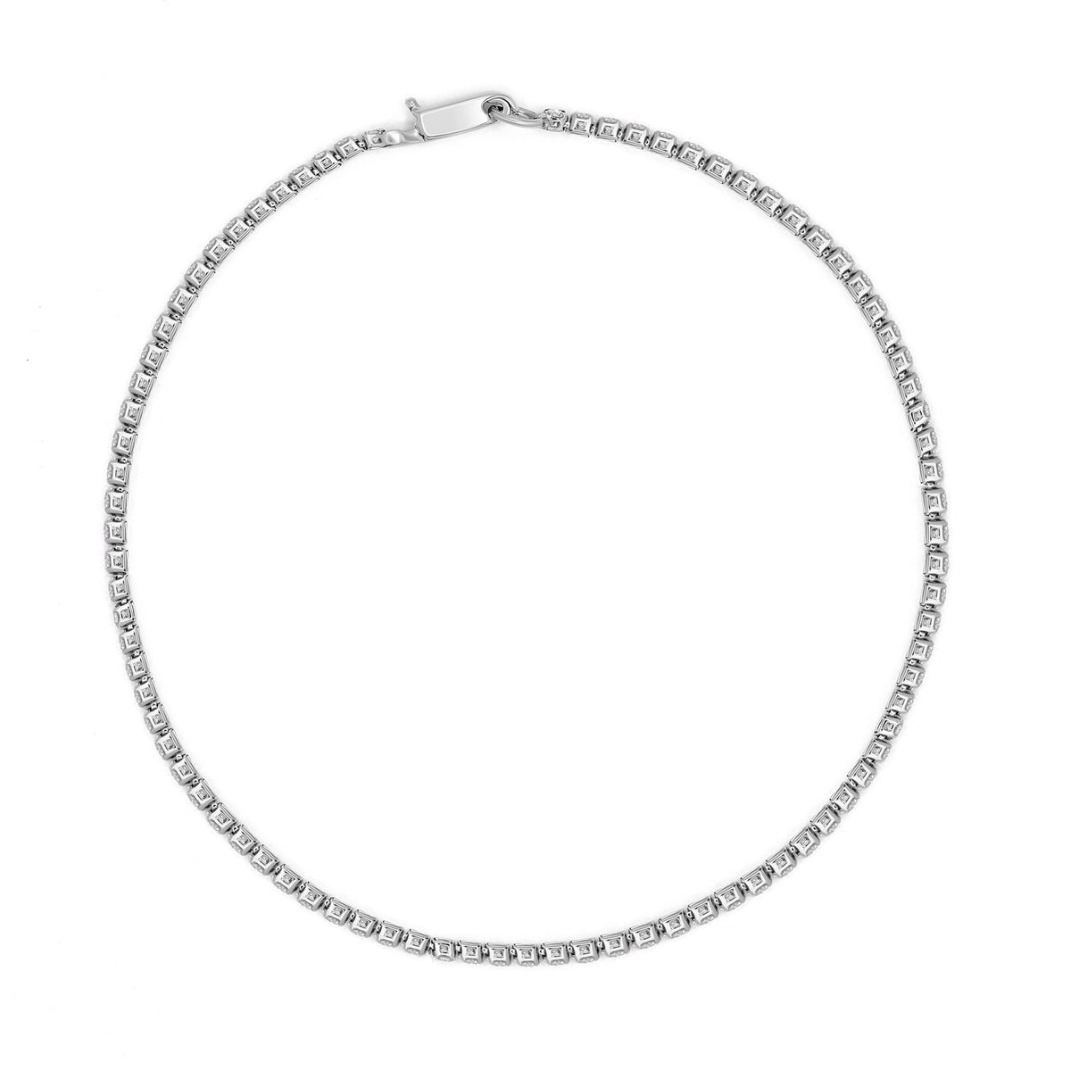 Bracelet"Sublime Rivière" Or Blanc 375/1000 D1,040/86