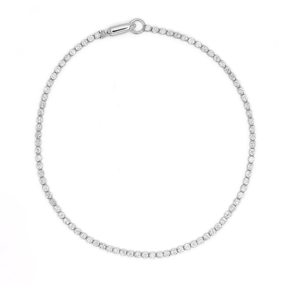 Bracelet"Sublime Rivière" Or Blanc 375/1000 D1,040/86