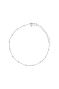 Bracelet Chaîne Boule En Or Blanc