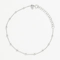 Bracelet Chaîne Boule En Or Blanc - Or Blanc 375/1000