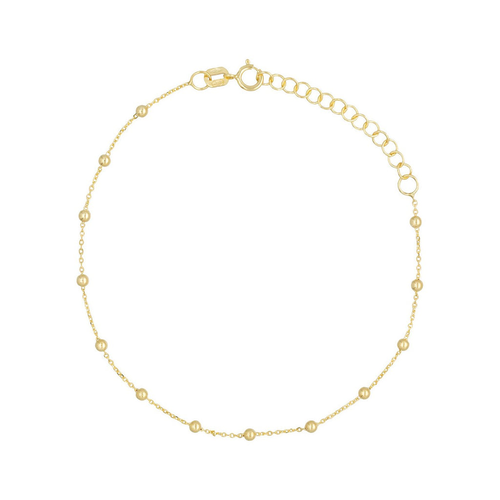 Ball Chain Bracelet in 375/1000 Yellow Gold