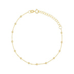 Ball Chain Bracelet in 375/1000 Yellow Gold