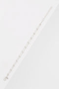 Bracelet Double Chaîne Boules En Or Blanc 375/1000