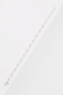 Bracelet Double Chaîne Boules En Or Blanc 375/1000