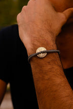 Grenelle Bracelet - Beige and Blue Striped