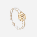 Alma Bracelet - Beige and White Striped