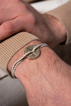 Alma Bracelet - Beige and White Striped