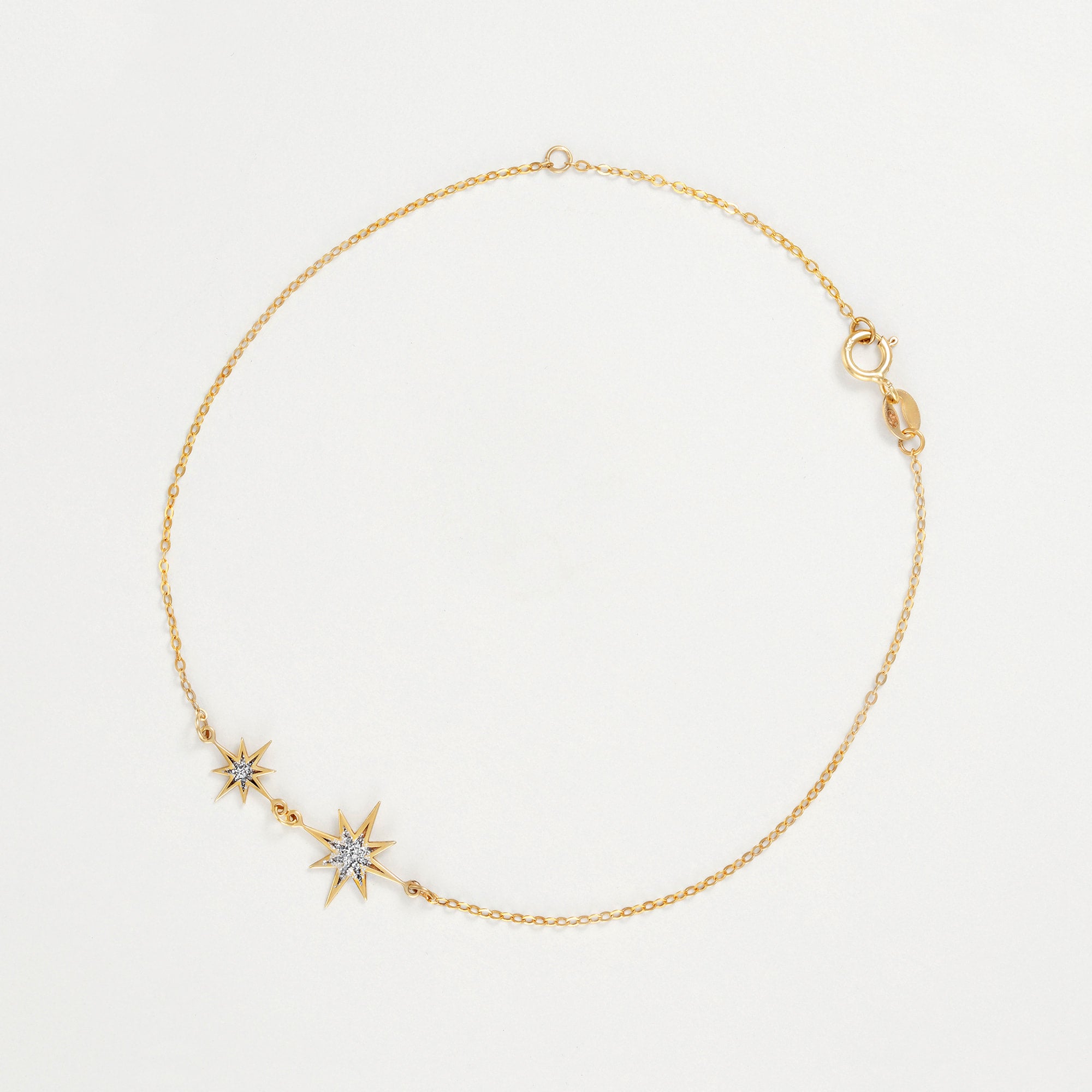 Pulsera “Mon Étoile” – Oro amarillo y circonio