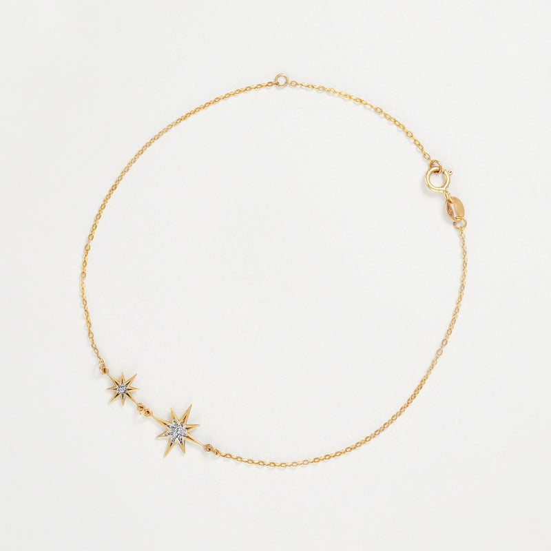 Bracelet "Mon Étoile" - Or Jaune & Zirconium