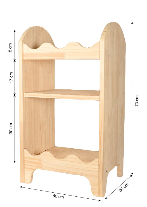 Table de Chevet Montessori Lola. 60 cm Naturel. "Lola"
