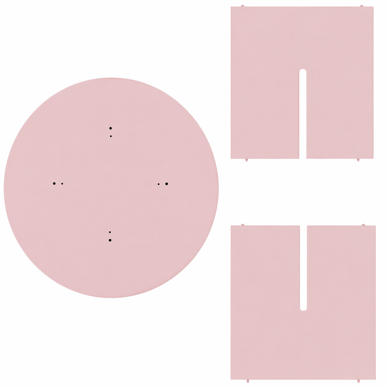 Table à Manger Matilda Ronde 120 cm Laminé "Pink"