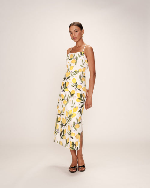 Robe Mi-Longue Rebecca - Ecru