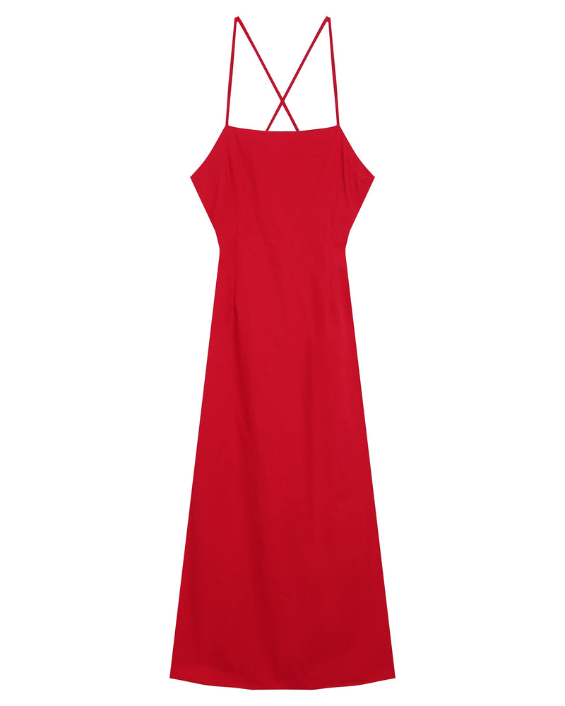 Rebecca Midi Dress - Red