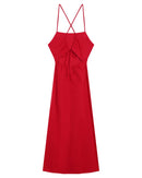 Rebecca Midi Dress - Red