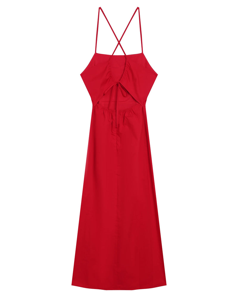 Rebecca Midi Dress - Red