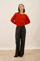 Pull Chauve Souris - Rebecca - Rouge