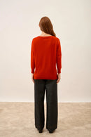 Pull Chauve Souris - Rebecca - Rouge