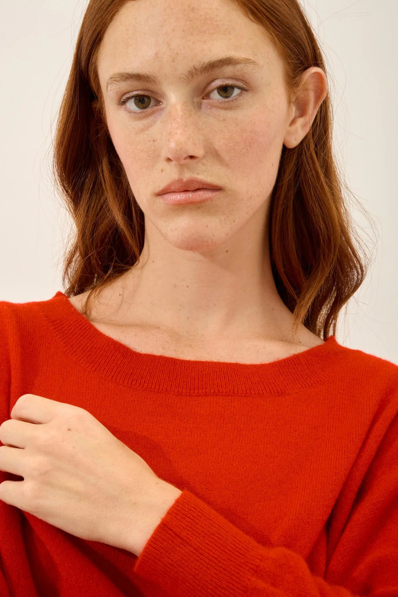 Pull Chauve Souris - Rebecca - Rouge