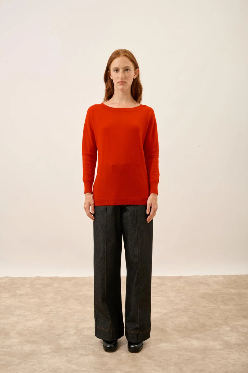 Pull Chauve Souris - Rebecca - Rouge