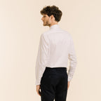 Chemise En Twill Double Retors Blanche