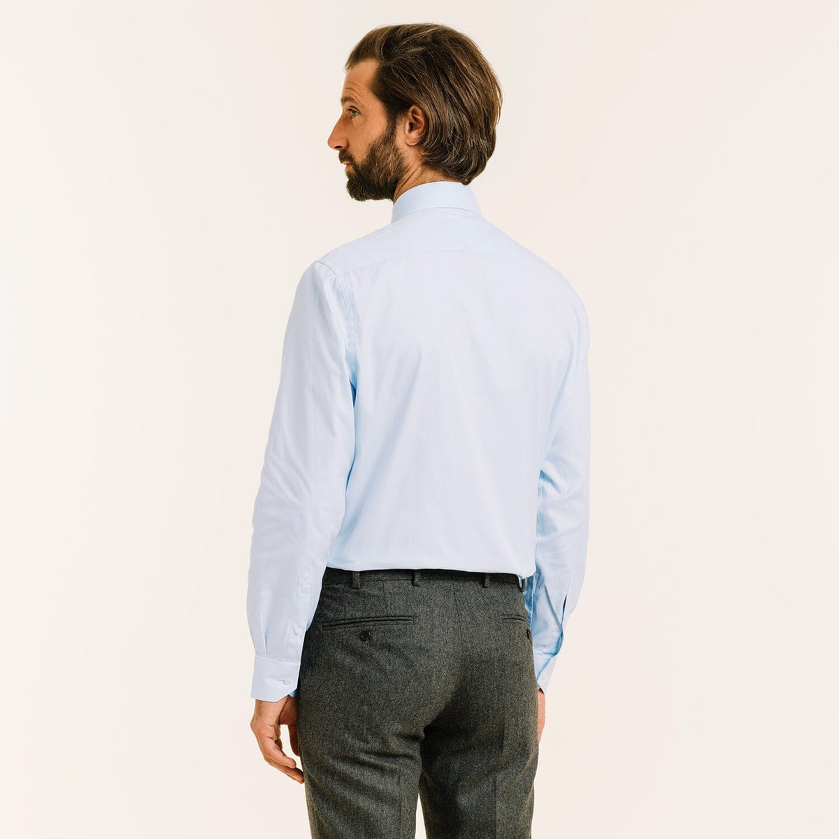 Chemise En Oxford Double Retors Bleu Ciel
