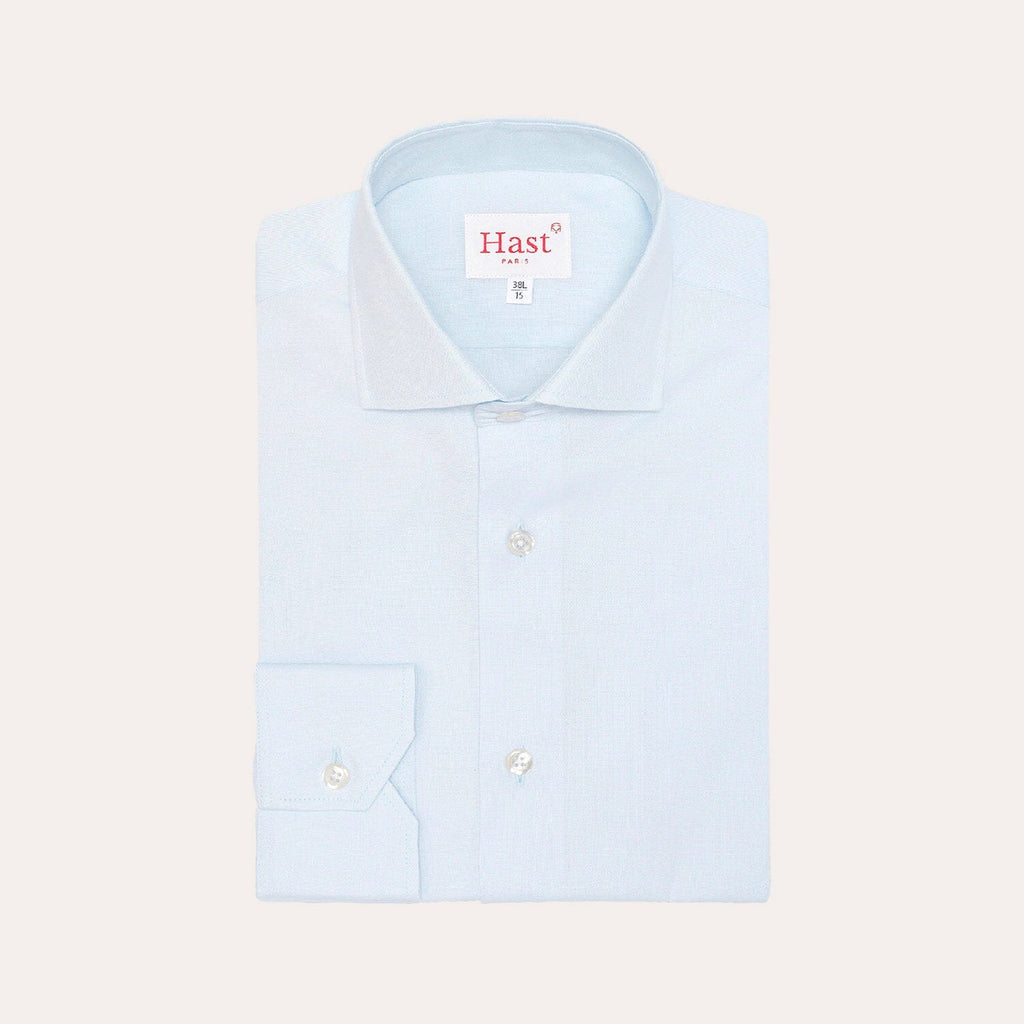Chemise En Oxford Double Retors Bleu Ciel