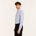 Chemise En Fil-À-Fil Double Retors Bleu Ciel
