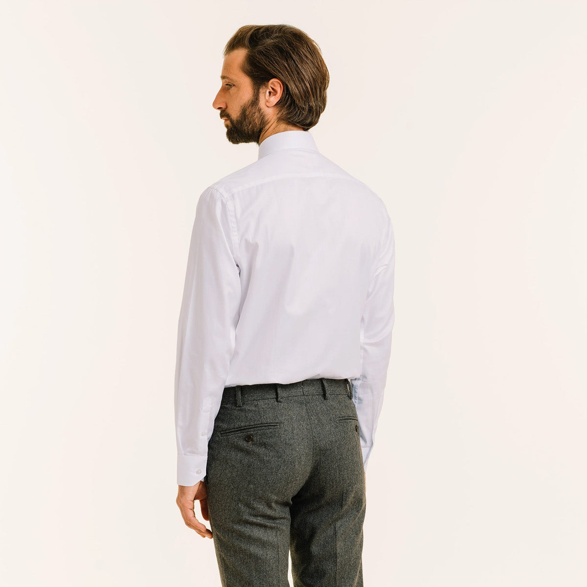 Chemise En Chevron Double Retors Blanche