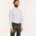 Chemise En Chevron Double Retors Blanche
