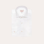 Chemise En Dobby Double Retors Blanche