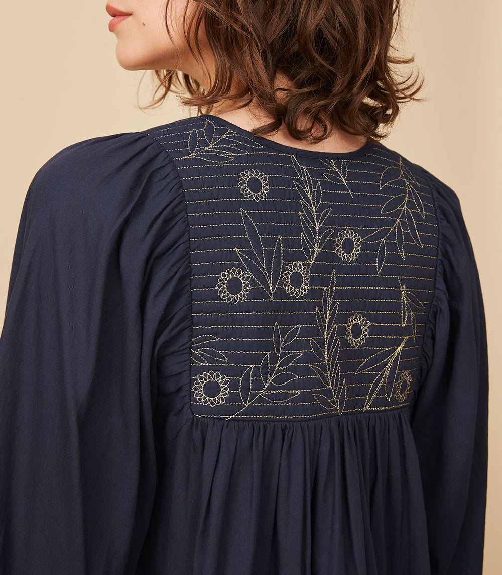 Vestido Reginette - Azul marino