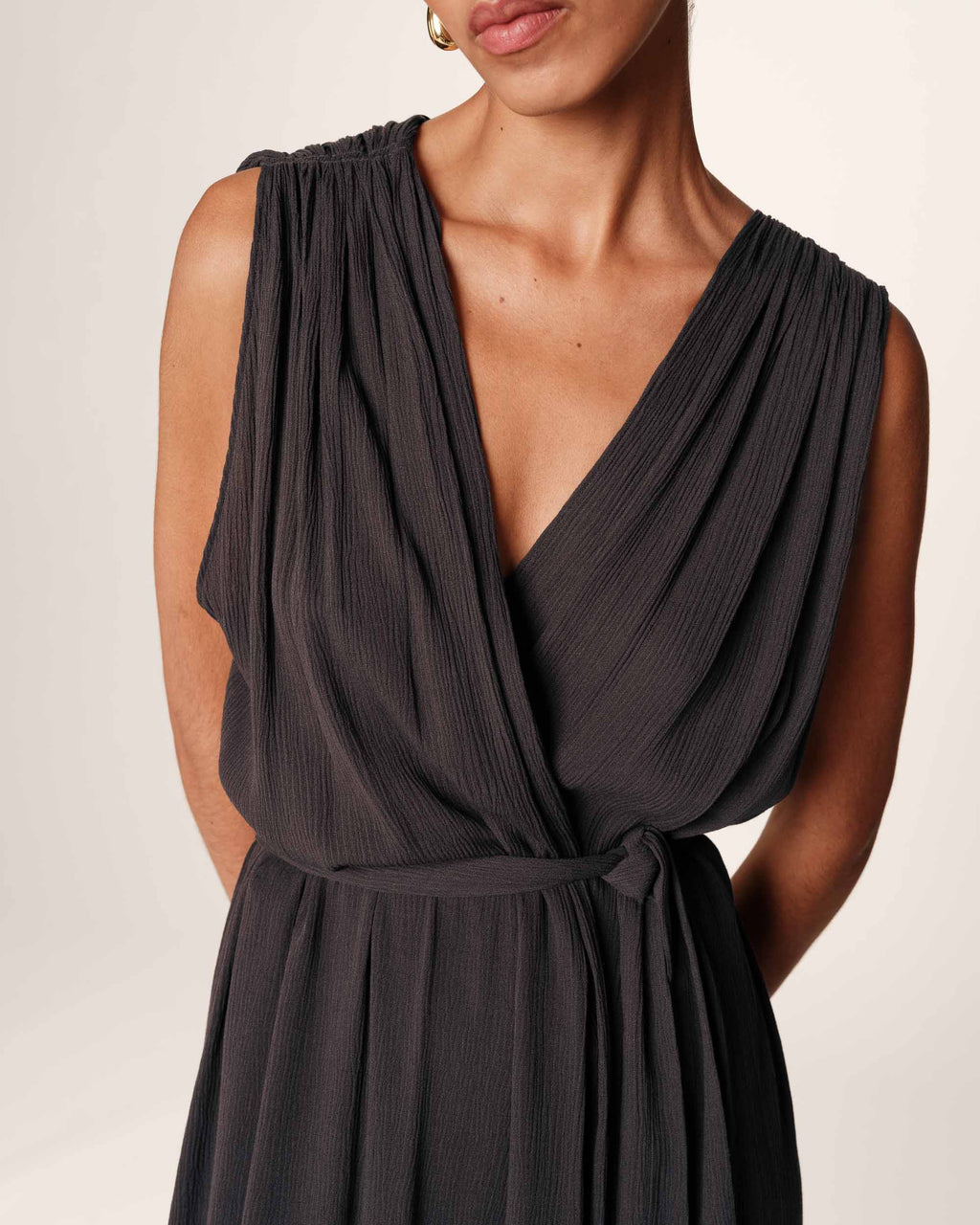 Vestido Largo Regis - Antracita