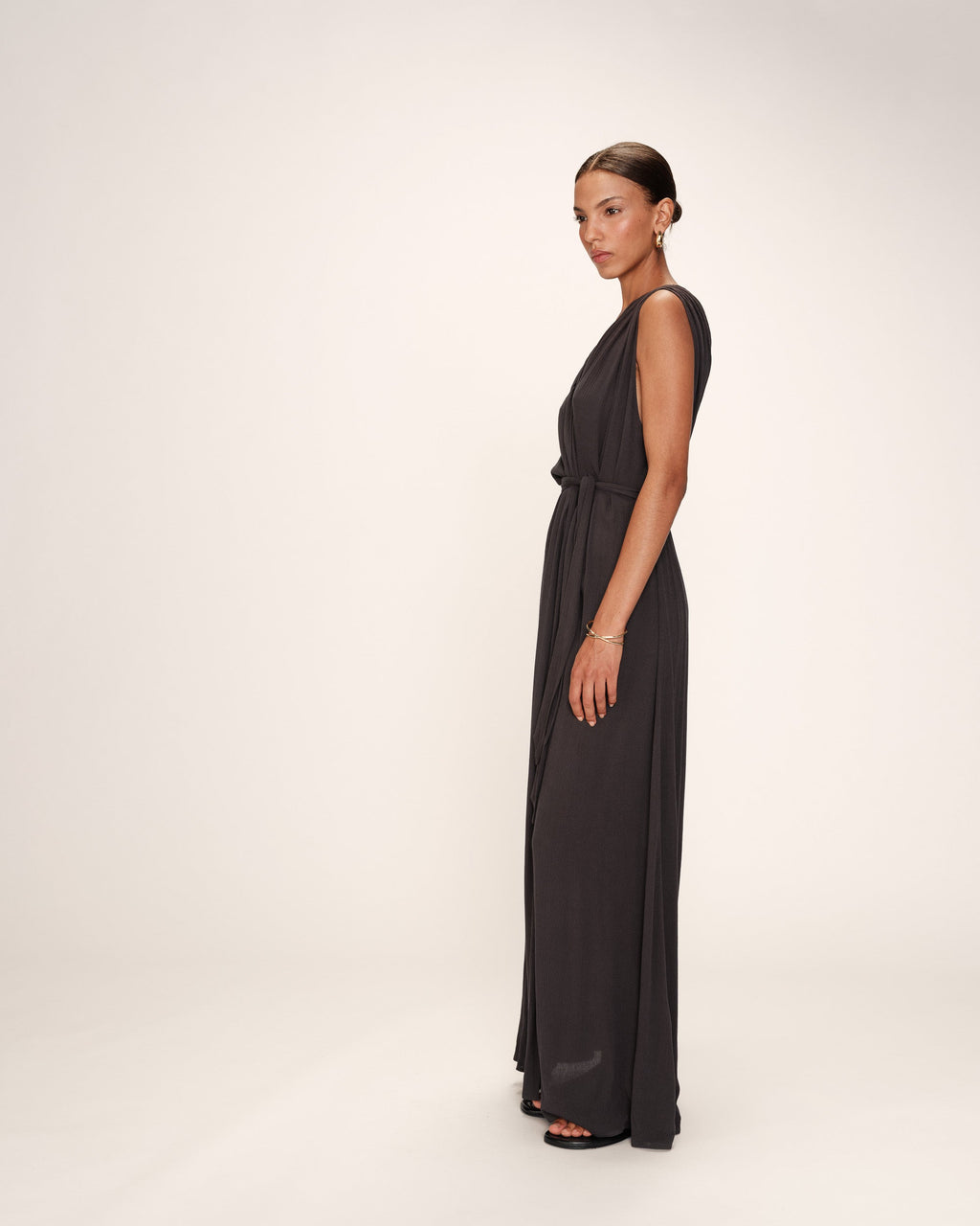 Vestido Largo Regis - Antracita
