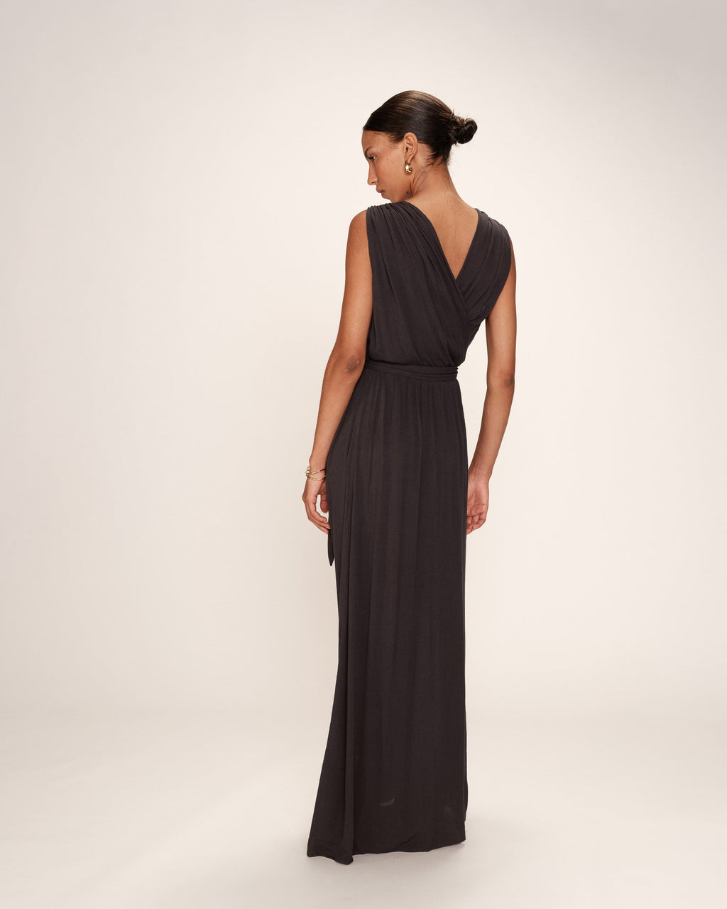 Vestido Largo Regis - Antracita