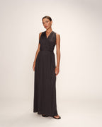 Vestido Largo Regis - Antracita